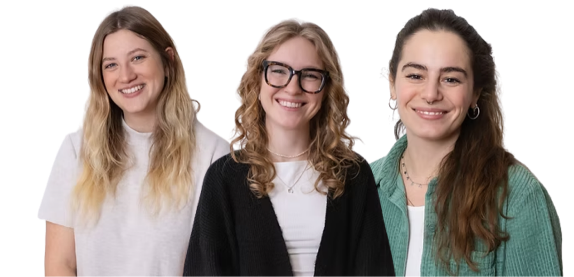 Das Team vom Logokollektiv: Anna, Sophie und Marika
